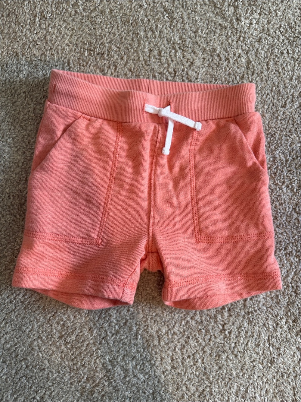 Janie and Jack Kids Coral Knit Drawstring Shorts